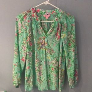 Lilly Pulitzer Elsa Silk Blouse